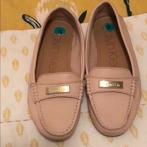 Pink Calvin Klein flats